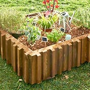 Carr Potager en Bois Mtis  110 x 100 cm